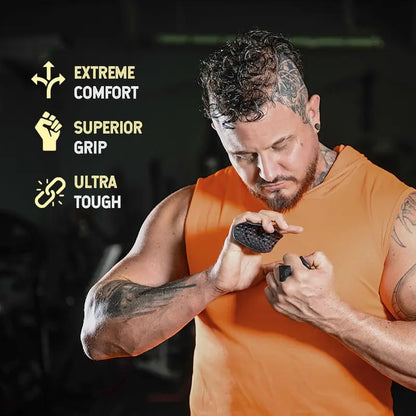 Premium Rubber Gym Grips (1 Pair) - Durable Anti-Slip Palm Pads for Enhanced Grip, Ideal for Home or Gym Strength Training, Designed for Men's Weight Lifting