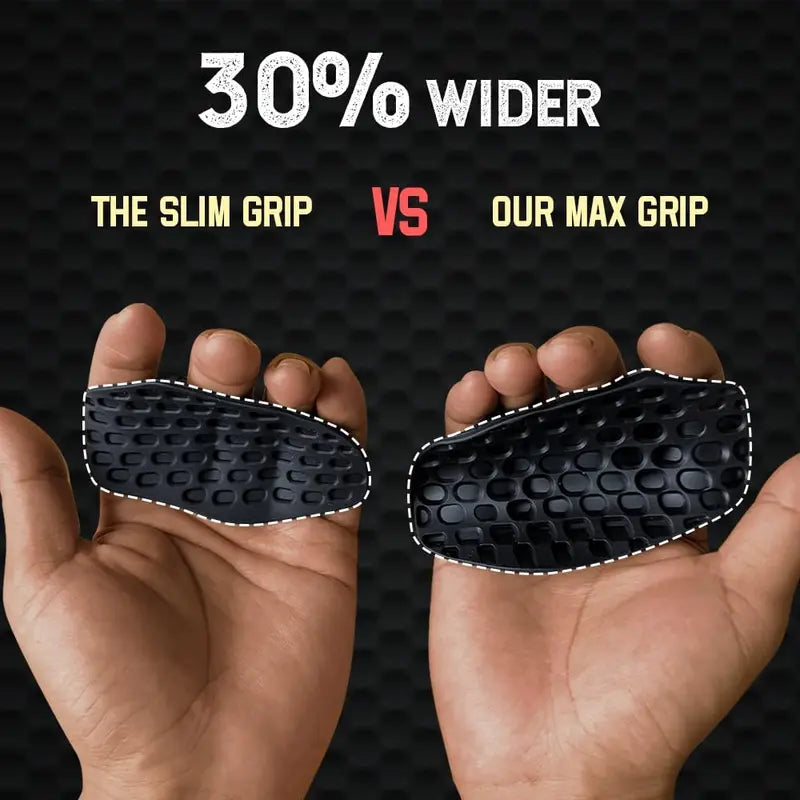 Premium Rubber Gym Grips (1 Pair) - Durable Anti-Slip Palm Pads for Enhanced Grip, Ideal for Home or Gym Strength Training, Designed for Men's Weight Lifting