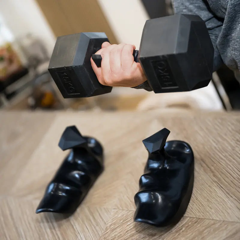 Premium Rubber Gym Grips (1 Pair) - Durable Anti-Slip Palm Pads for Enhanced Grip, Ideal for Home or Gym Strength Training, Designed for Men's Weight Lifting
