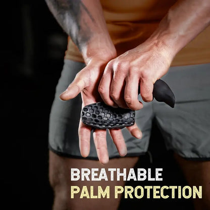 Premium Rubber Gym Grips (1 Pair) - Durable Anti-Slip Palm Pads for Enhanced Grip, Ideal for Home or Gym Strength Training, Designed for Men's Weight Lifting