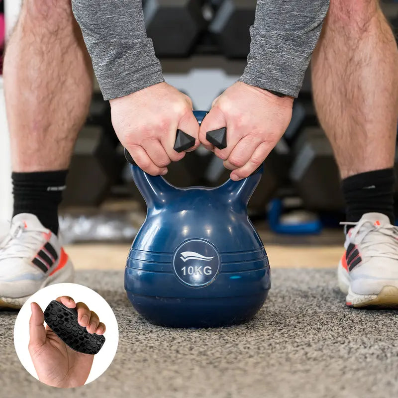 Premium Rubber Gym Grips (1 Pair) - Durable Anti-Slip Palm Pads for Enhanced Grip, Ideal for Home or Gym Strength Training, Designed for Men's Weight Lifting