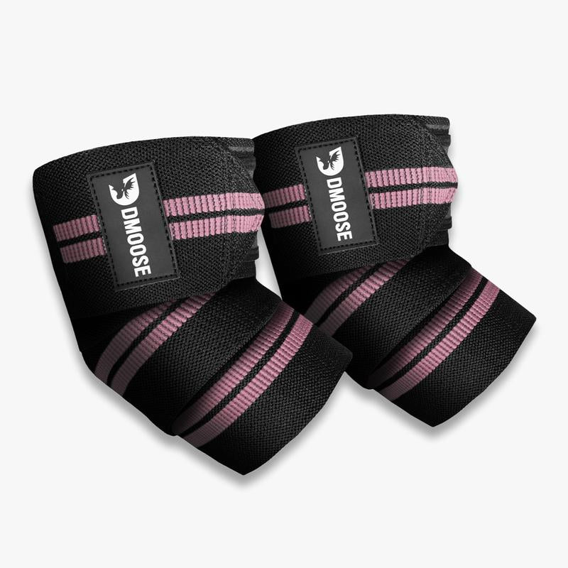 Dmoose Elbow Wraps for Weightlifting, Powerlifting, Bench Press, Cross Training, and Injury Recovery Support