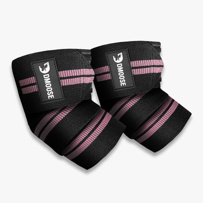 Dmoose Elbow Wraps for Weightlifting, Powerlifting, Bench Press, Cross Training, and Injury Recovery Support