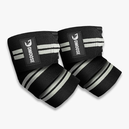 Dmoose Elbow Wraps for Weightlifting, Powerlifting, Bench Press, Cross Training, and Injury Recovery Support