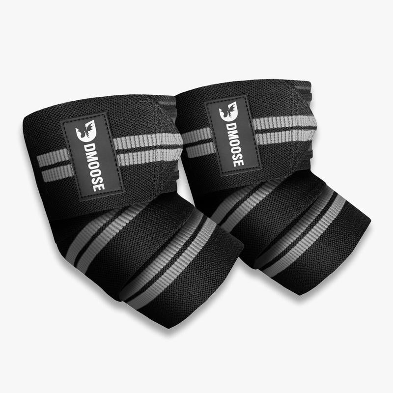 Dmoose Elbow Wraps for Weightlifting, Powerlifting, Bench Press, Cross Training, and Injury Recovery Support