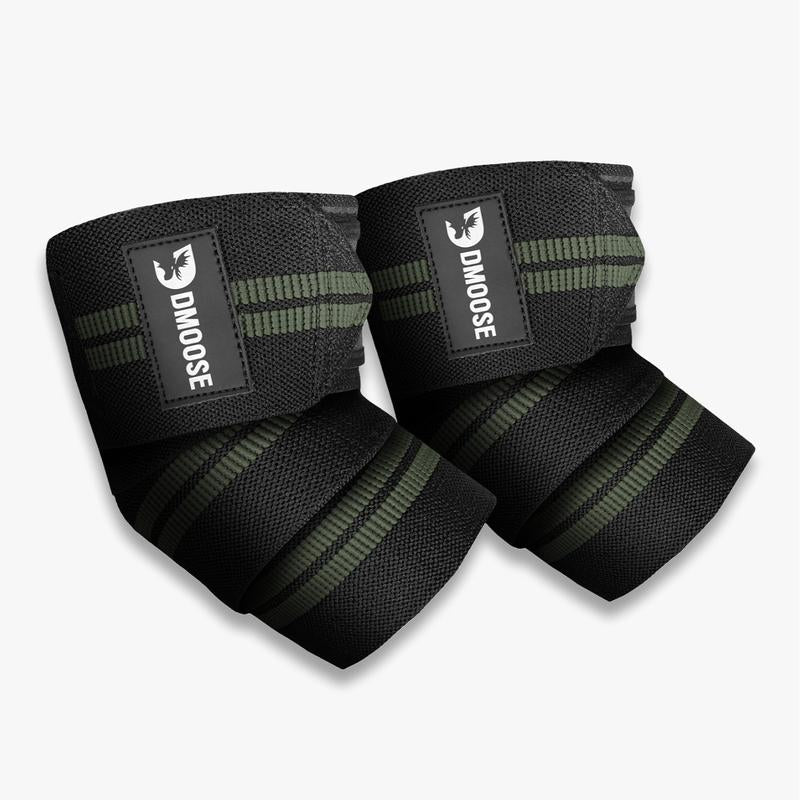 Dmoose Elbow Wraps for Weightlifting, Powerlifting, Bench Press, Cross Training, and Injury Recovery Support