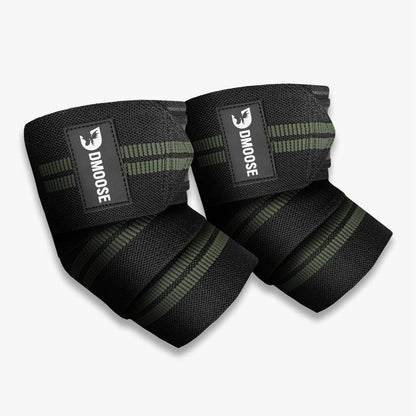 Dmoose Elbow Wraps for Weightlifting, Powerlifting, Bench Press, Cross Training, and Injury Recovery Support